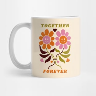 Together Forever Smiley Flowers Mug